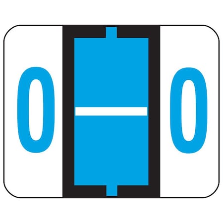Smead Label, Bccr, Endtab, "O", Blue Pk SMD67085